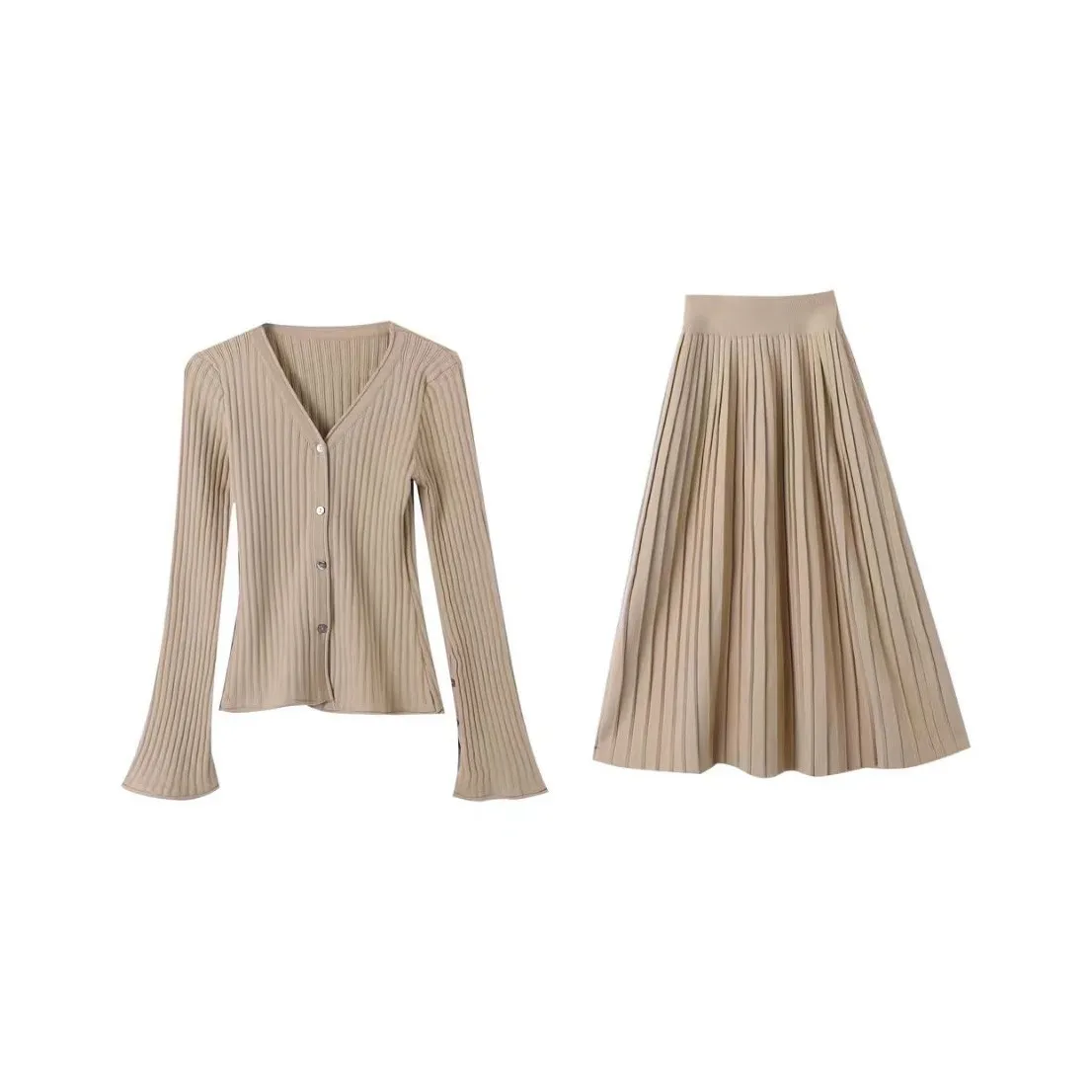 Lookinto Комплект с юбкой Женские Хаки