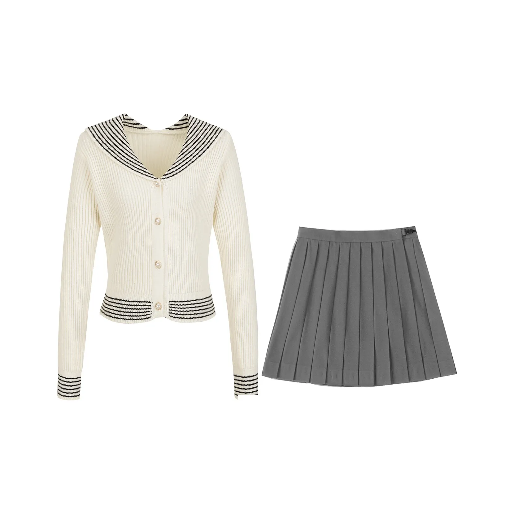 Одежда Наборы Свитер+Юбка Женская Униформа