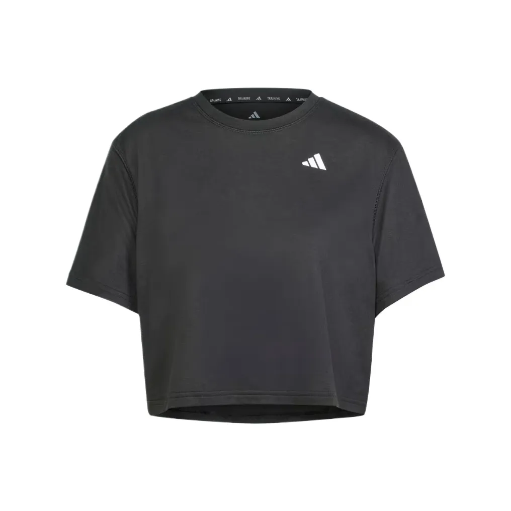 Adidas Essentials Рукав с спущенным плечом T-рубашка Женская Черная