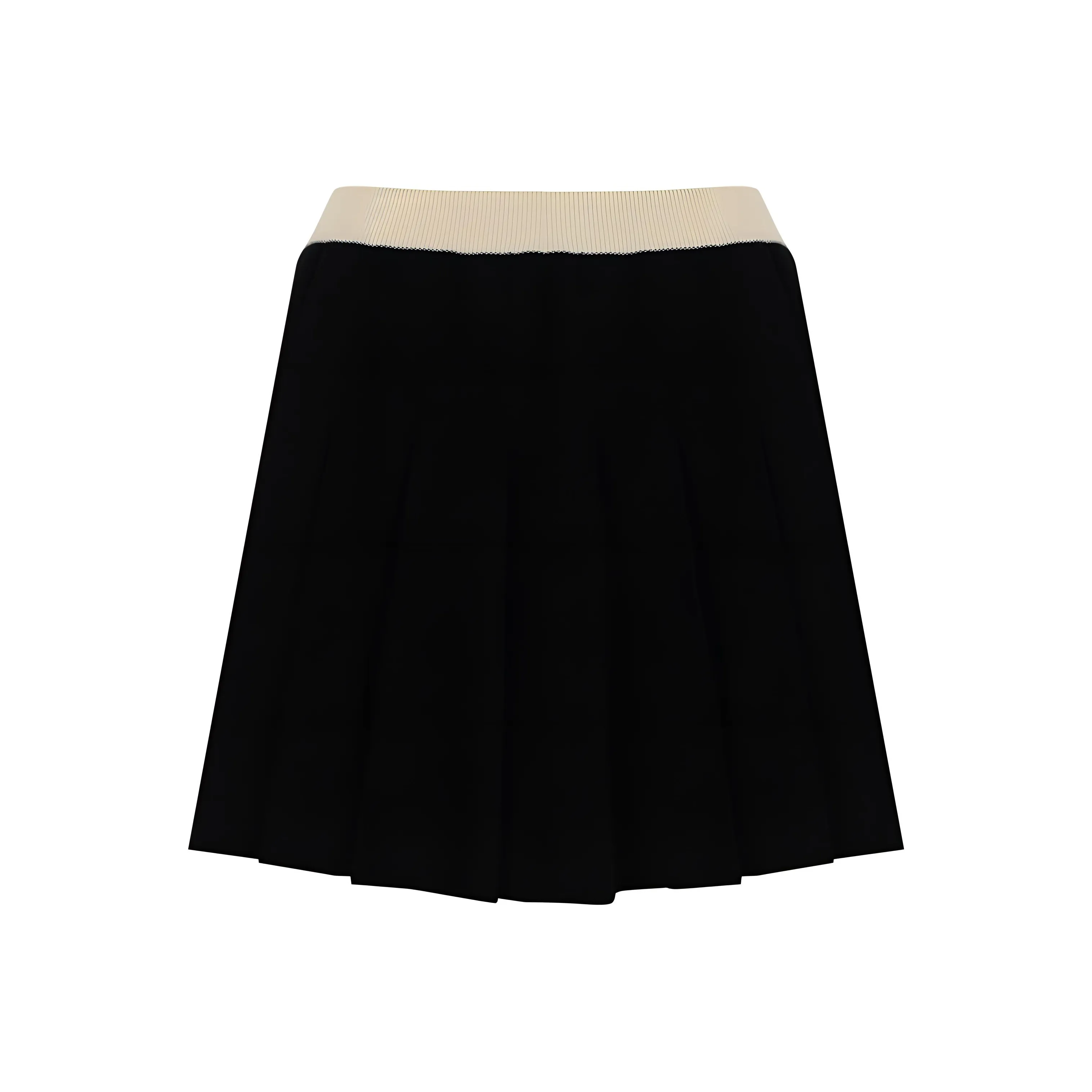 Max Mara Studio Pleated Knitted Skirt