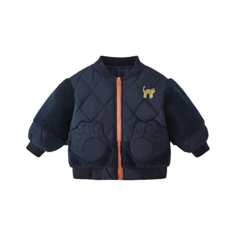 JELLYBABY Хлопковый пуховик Королевский синий для детей 3-7 лет