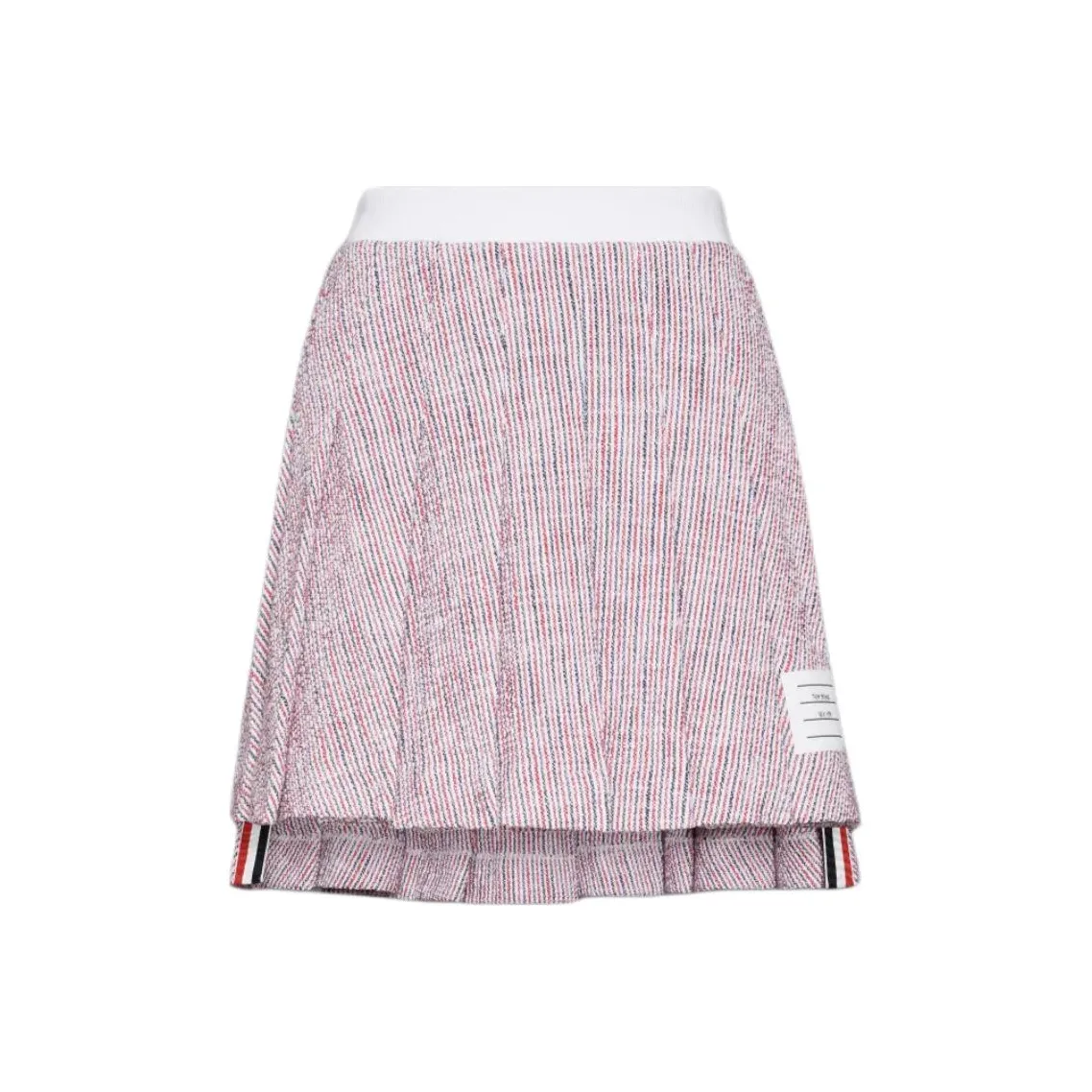 THOM BROWNE Tweed Mini Pleated Skirt