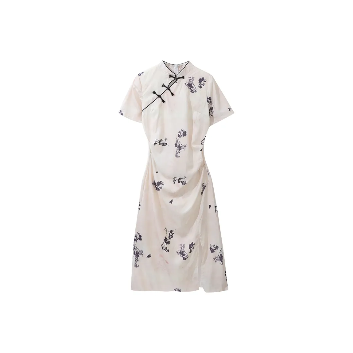 Mu Qingqing Чонсам Женский Абрикос