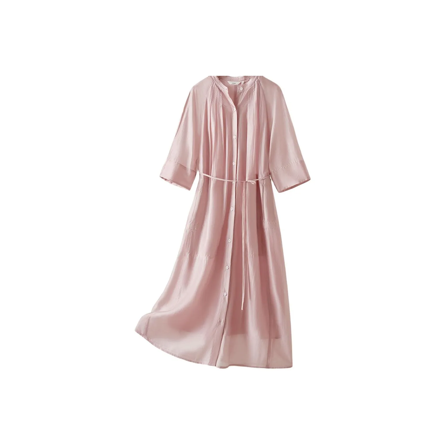 IHIMI Короткий рукав Платье Женское Розовое