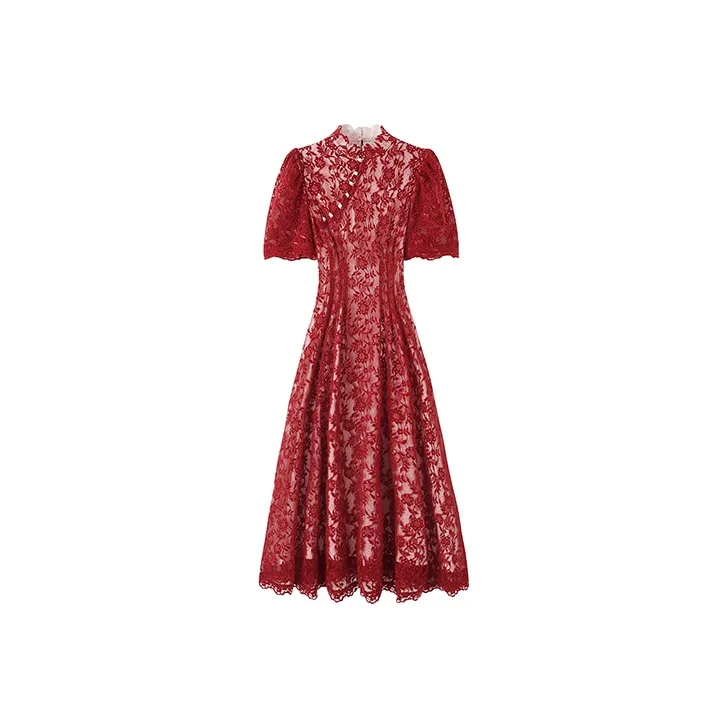 JINYE ORIENTAL Cheongsams Women's Burgundy