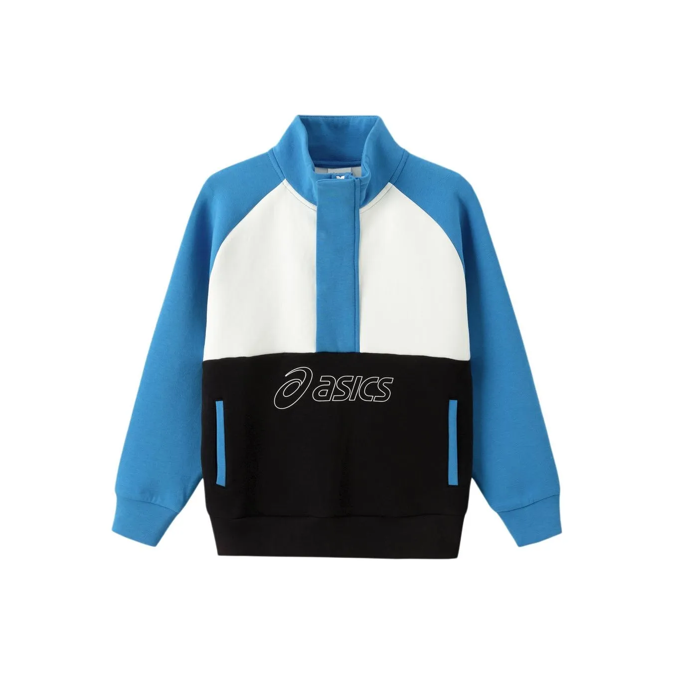 Asics Толстовка Синяя Белая Подростки