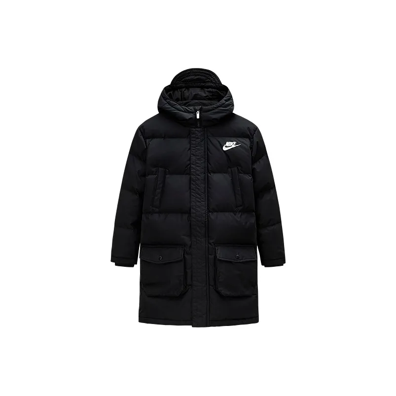 NIKE Глубокий черный Унисекс Пуховики