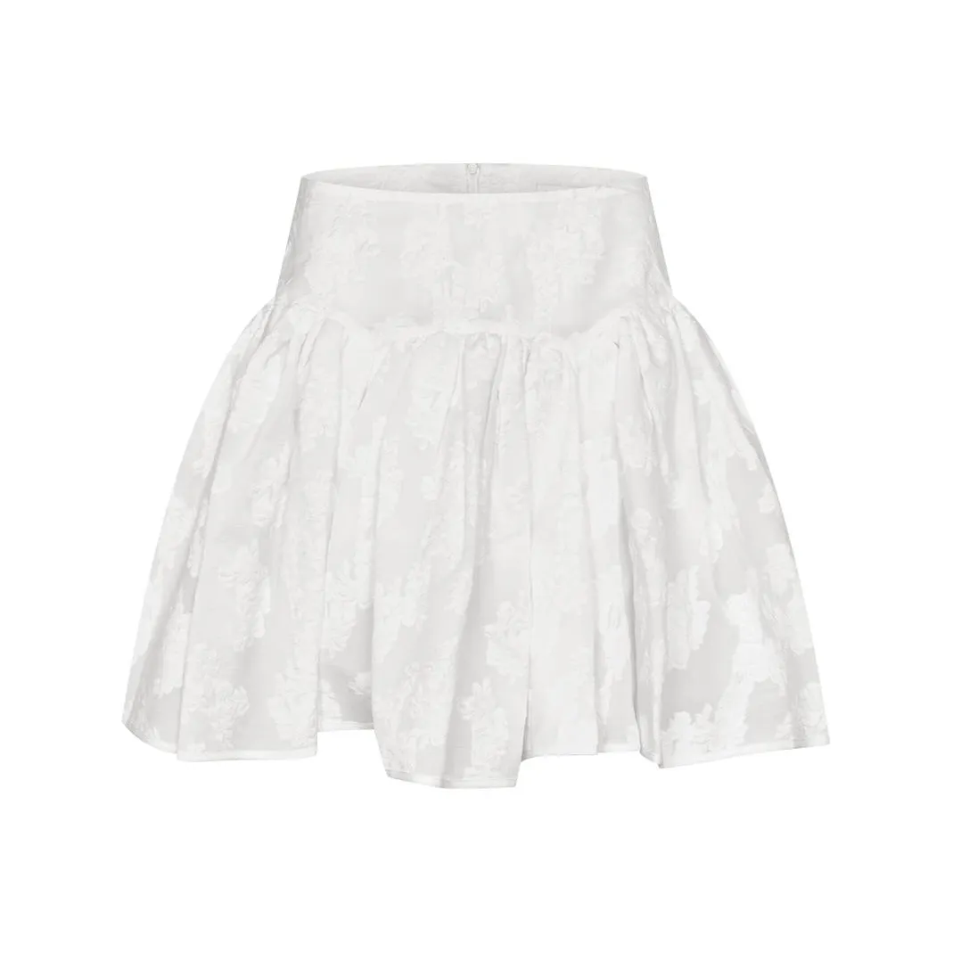 URBAN REVIVO Повседневные короткие юбки Женские Натуральный белый
