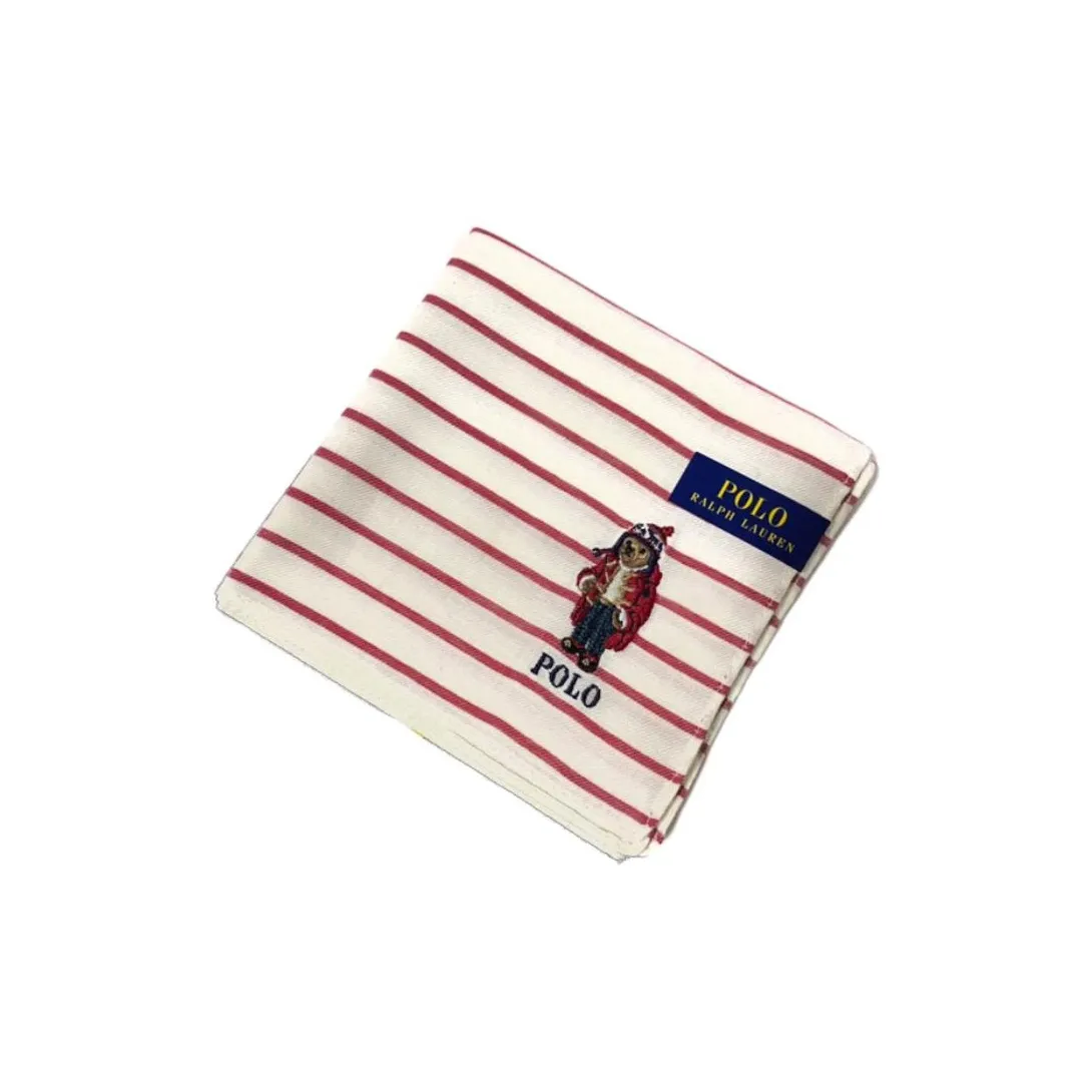 Polo Ralph Lauren Хлопковый шелк Шарфы Унисекс Красный Белый