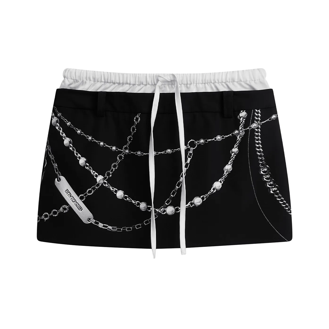 IMXS New Horse Run Collection Повседневные короткие юбки Женские Черный