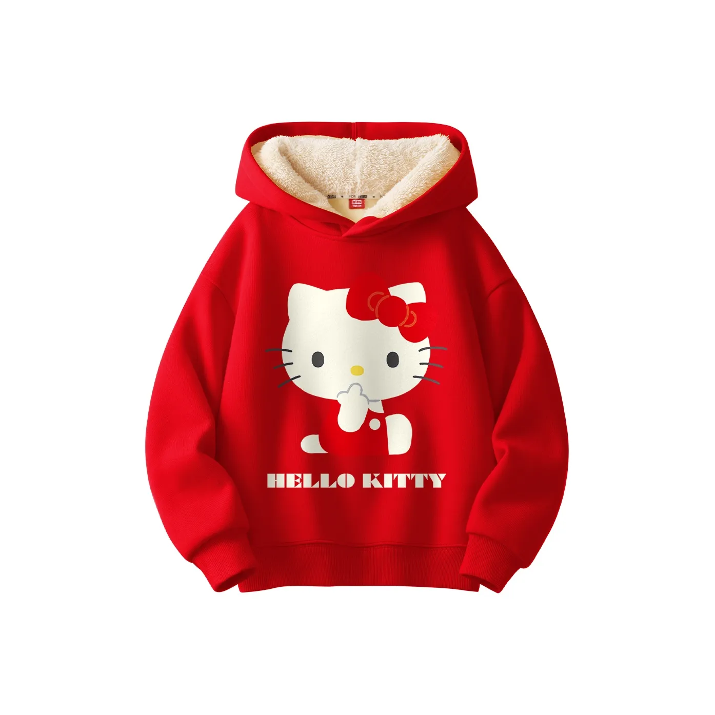 Хелло Китти Свитшот Sanrio Series Китайский Настоящий Красный Для детей 3-7 лет