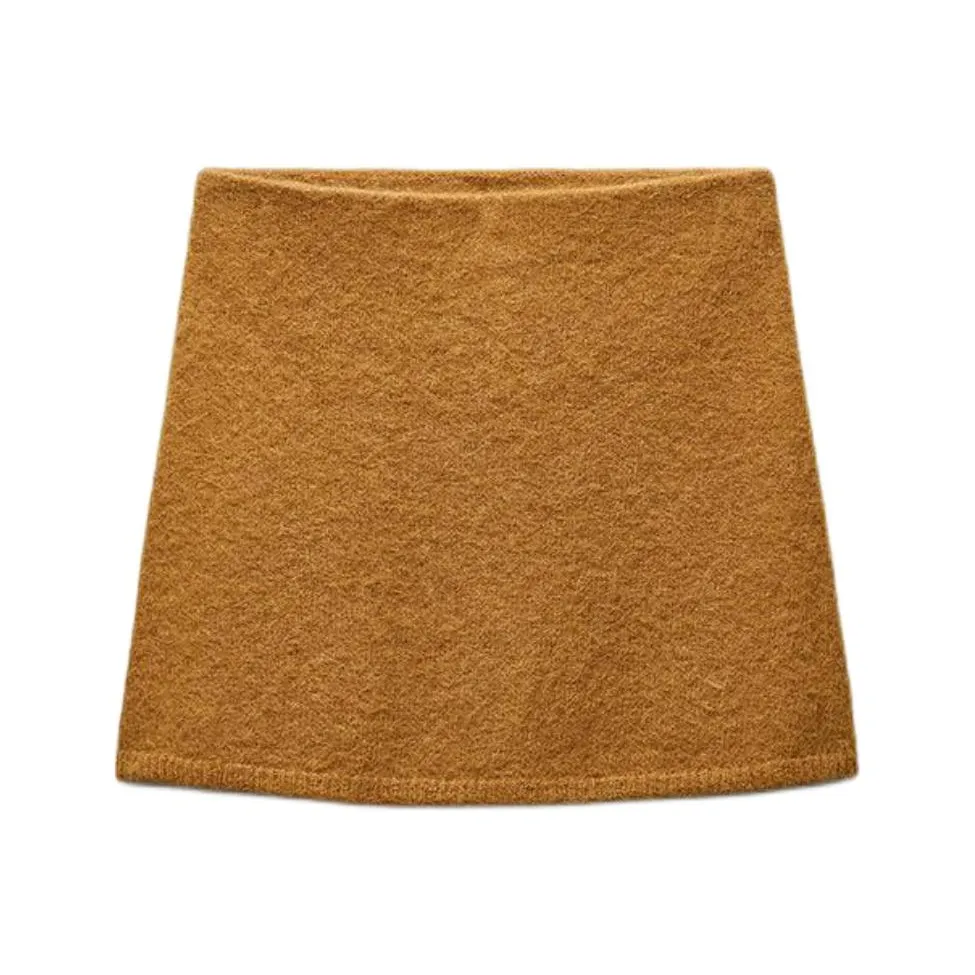 ZARA Повседневные короткие юбки женские желтые