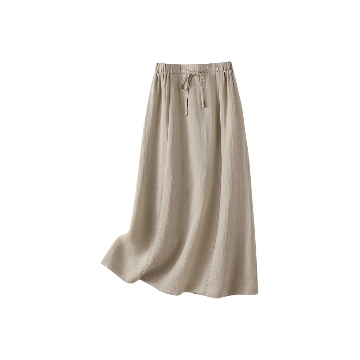 IHIMI Повседневный Длинный Юбка Женские Ancient Абрикос