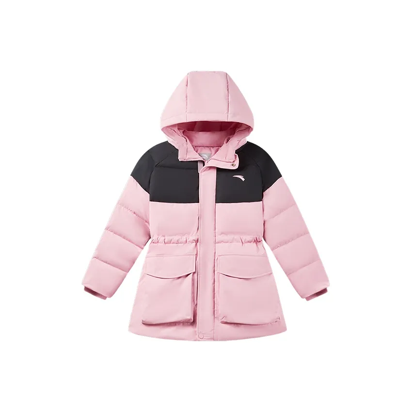 Antakids Пуховик из сатина розовый для подростков