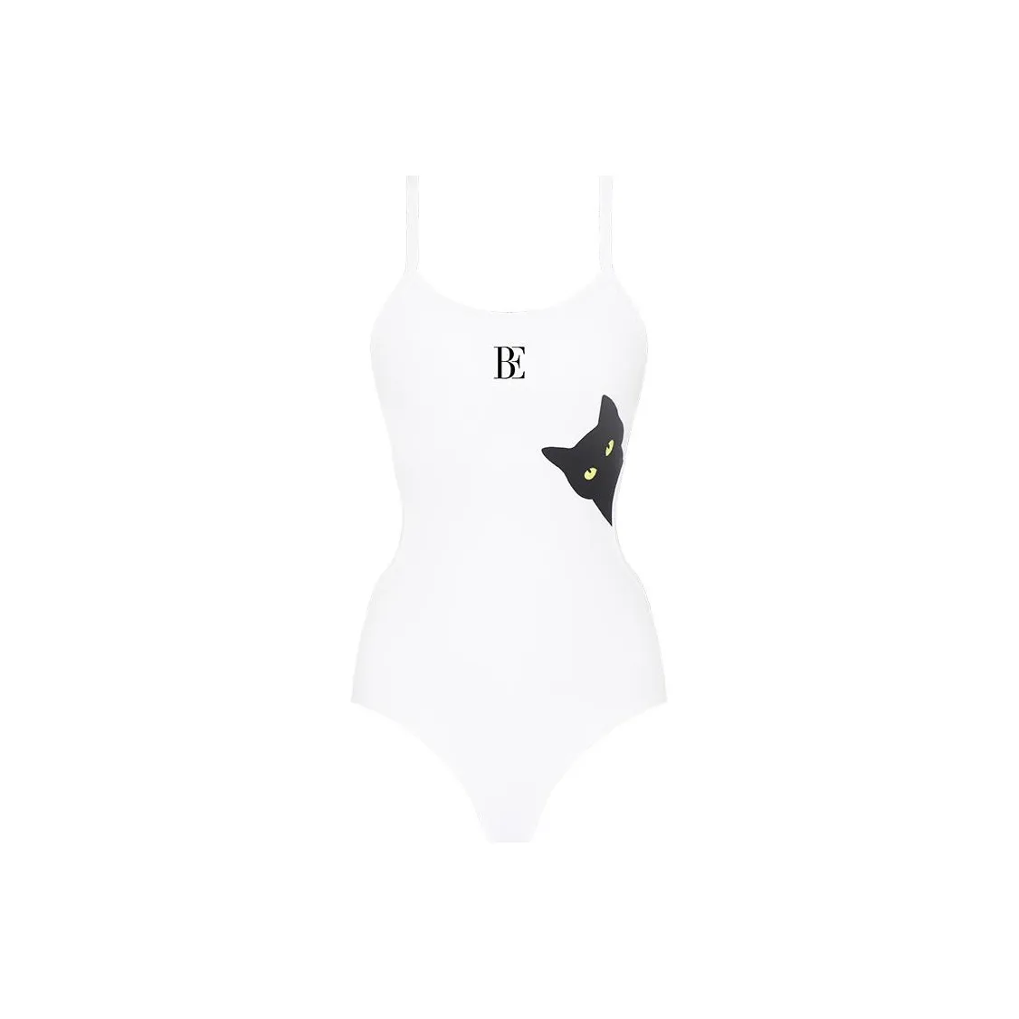 BALNEAIRE Fashion Tour Collection One Piece Swimsuits Women's Cute Cat White