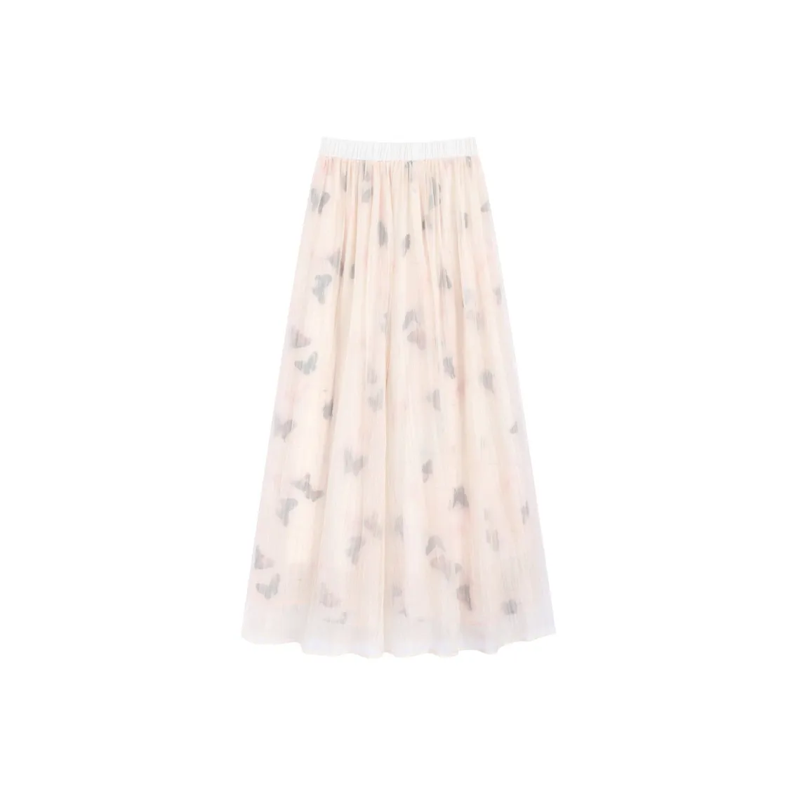 SNZX Casual Long Skirts Women's Butterfly Print