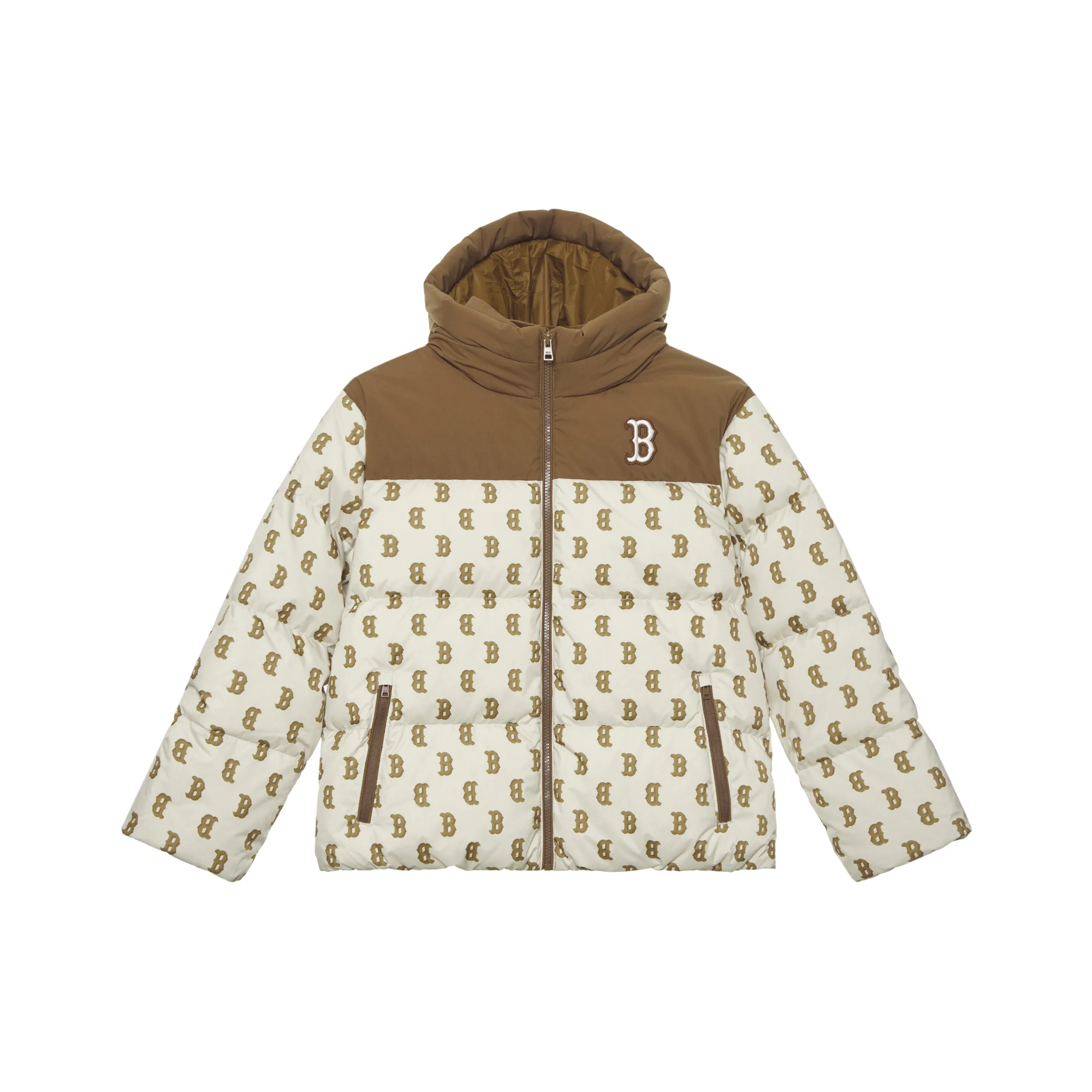 MLB Down Куртка Basic Boston Red Sox Осенне-зимняя Темно-кремовая Детская