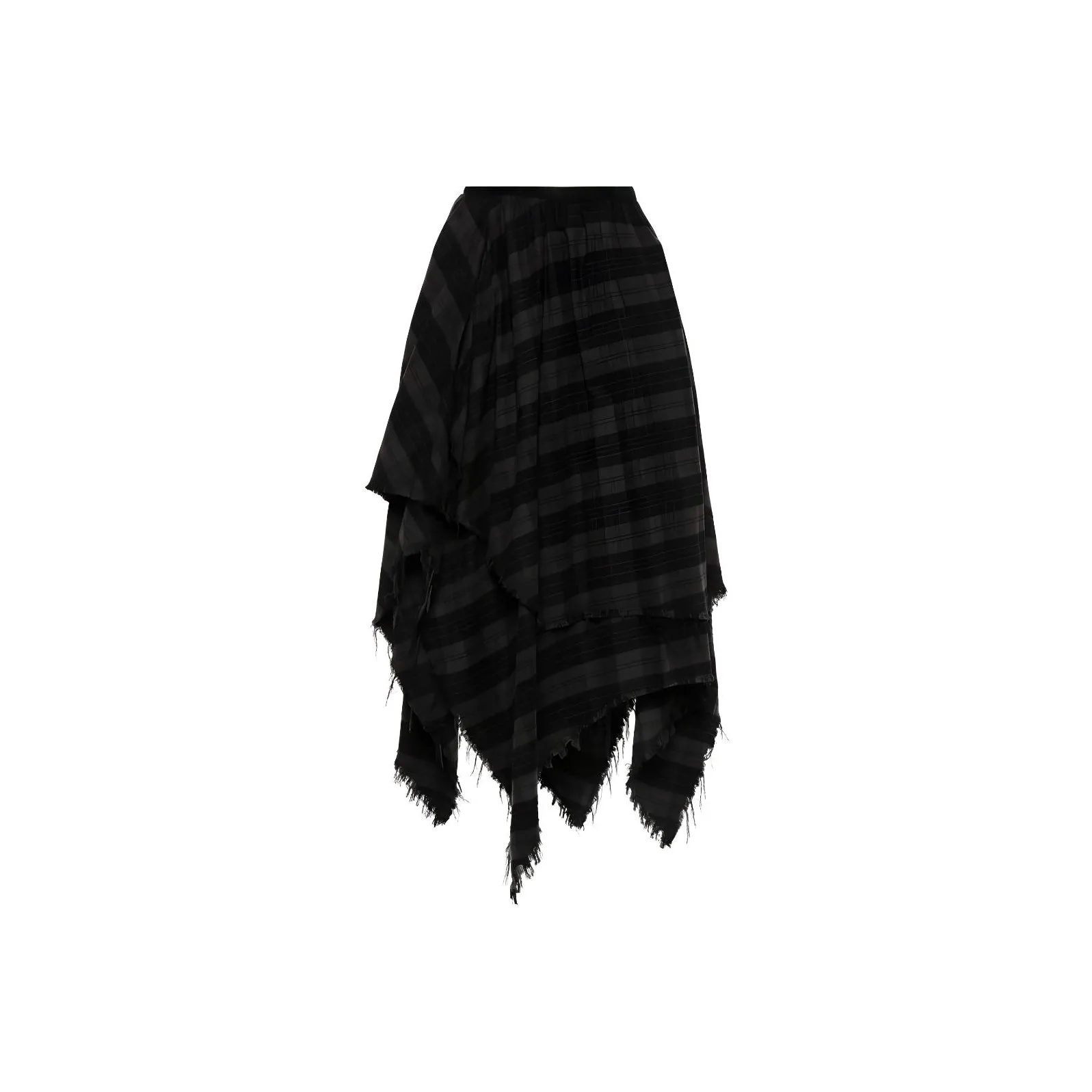 R13 Checked Midi Skirt