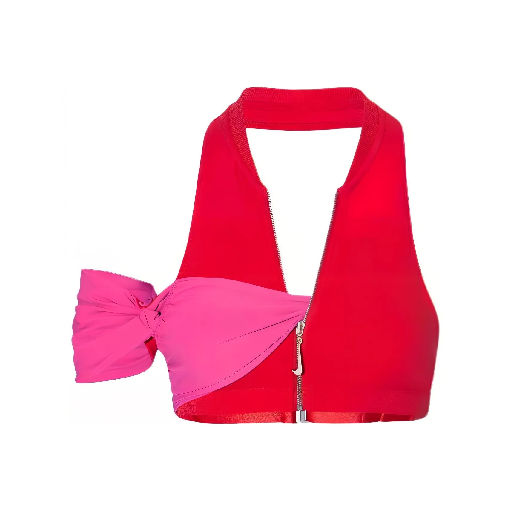 Jacquemus X Nike Le Haut Drape Top Dark Pink