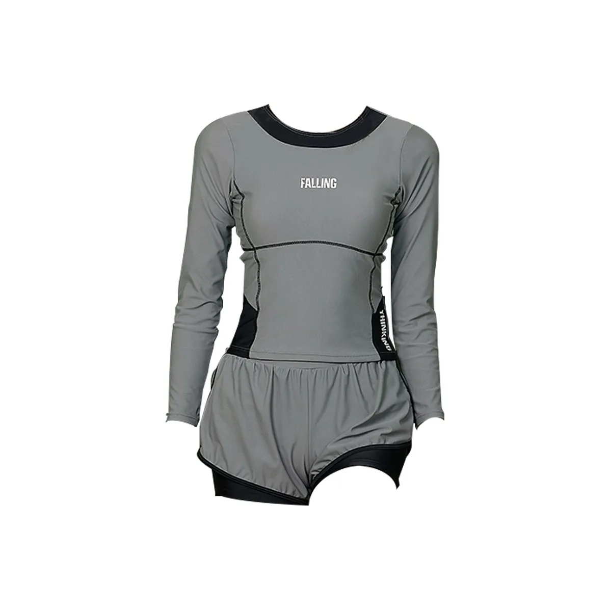 Hao Zhilang Серый Женские Двухкомпонентные Купальники