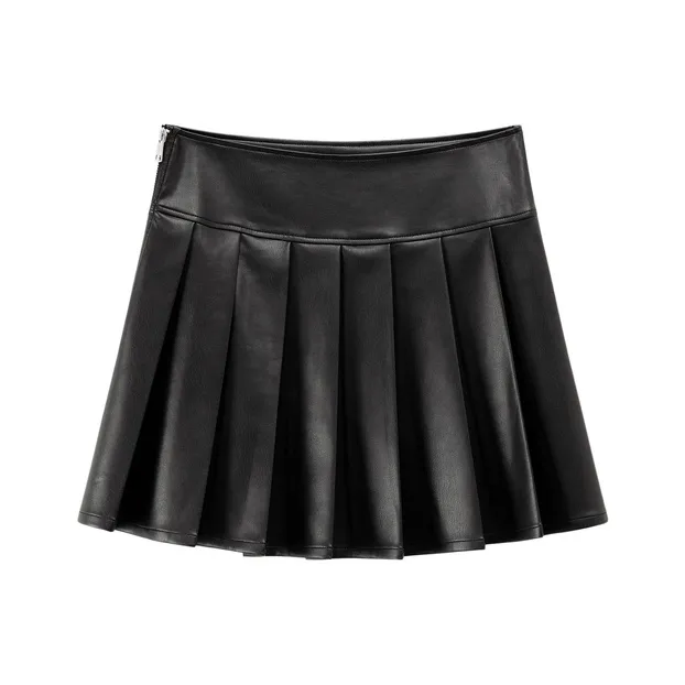 CHUU Повседневные короткие юбки Женские Черный