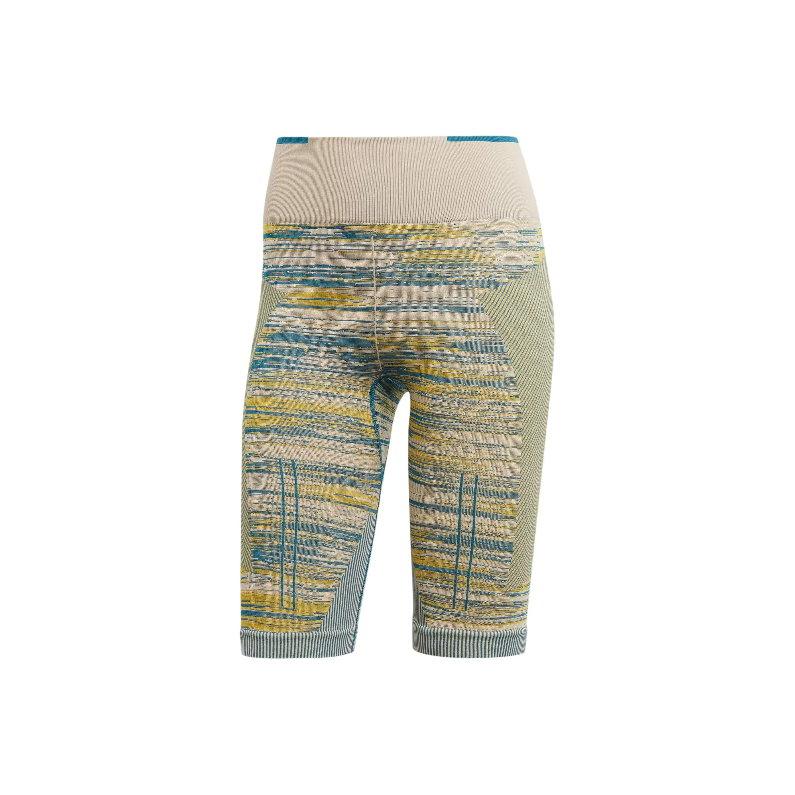 Adidas x Stella McCartney Truestrength Seamless Leggings Sports Shorts Women's Khaki Brown