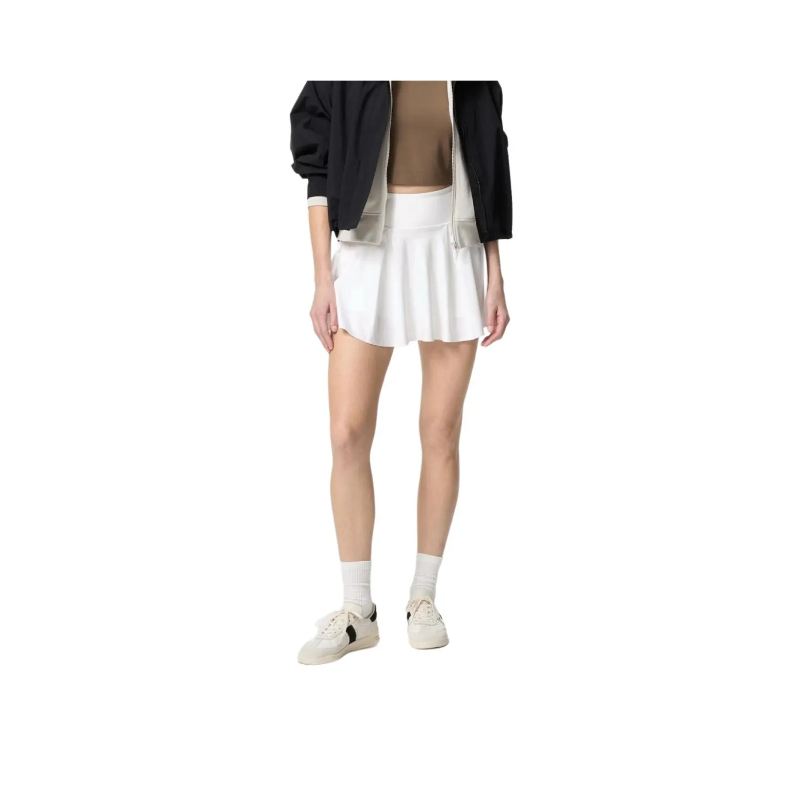 UNIQLO Повседневные короткие юбки Женские Белые