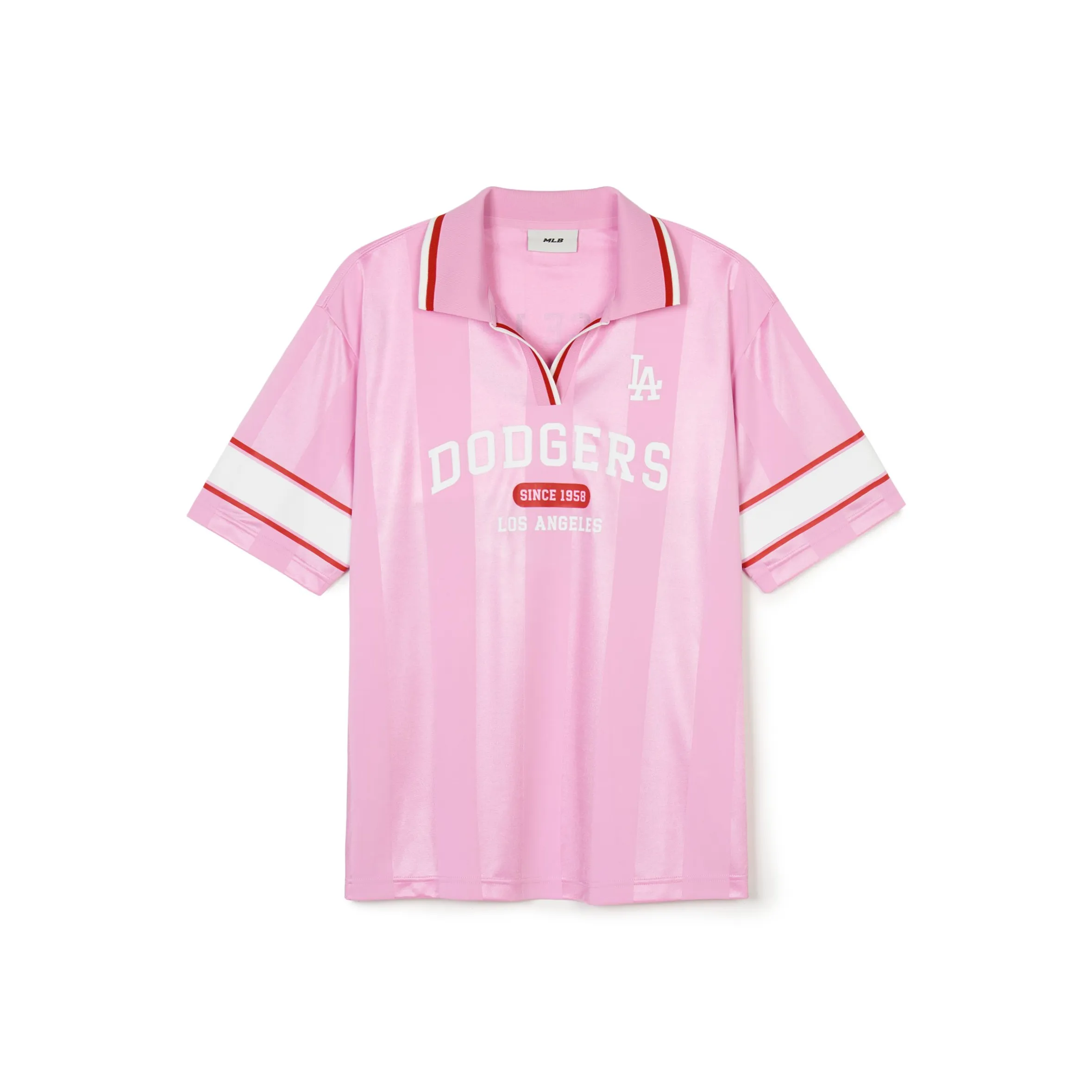 MLB Los Angeles Dodgers Retro Soccer Jerseys Women's Pink