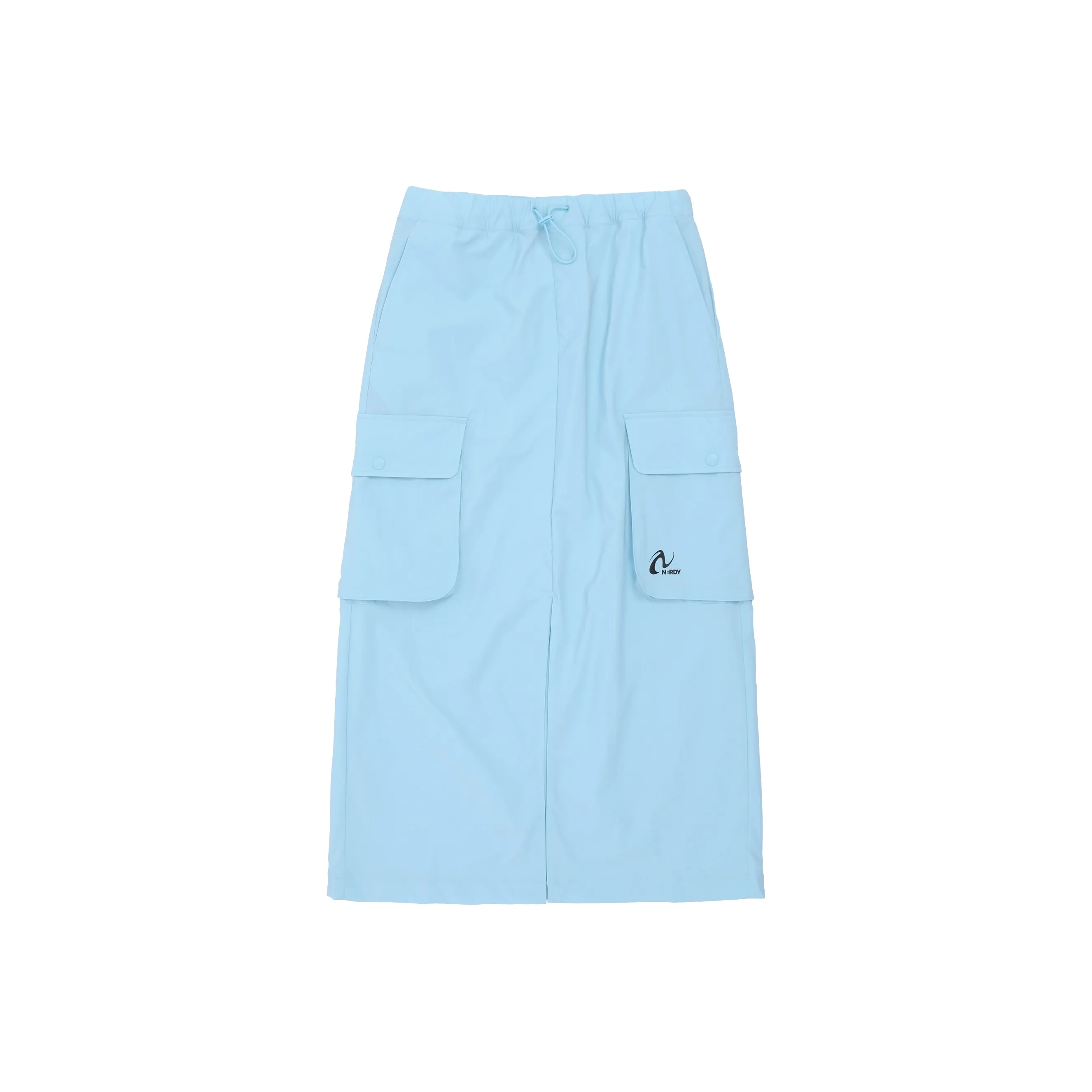 NERDY SS24 Повседневная длинная юбка женская небесно-голубая