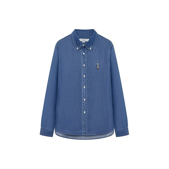 Teenie Weenie Men Средний Деним Унисекс Рубашки