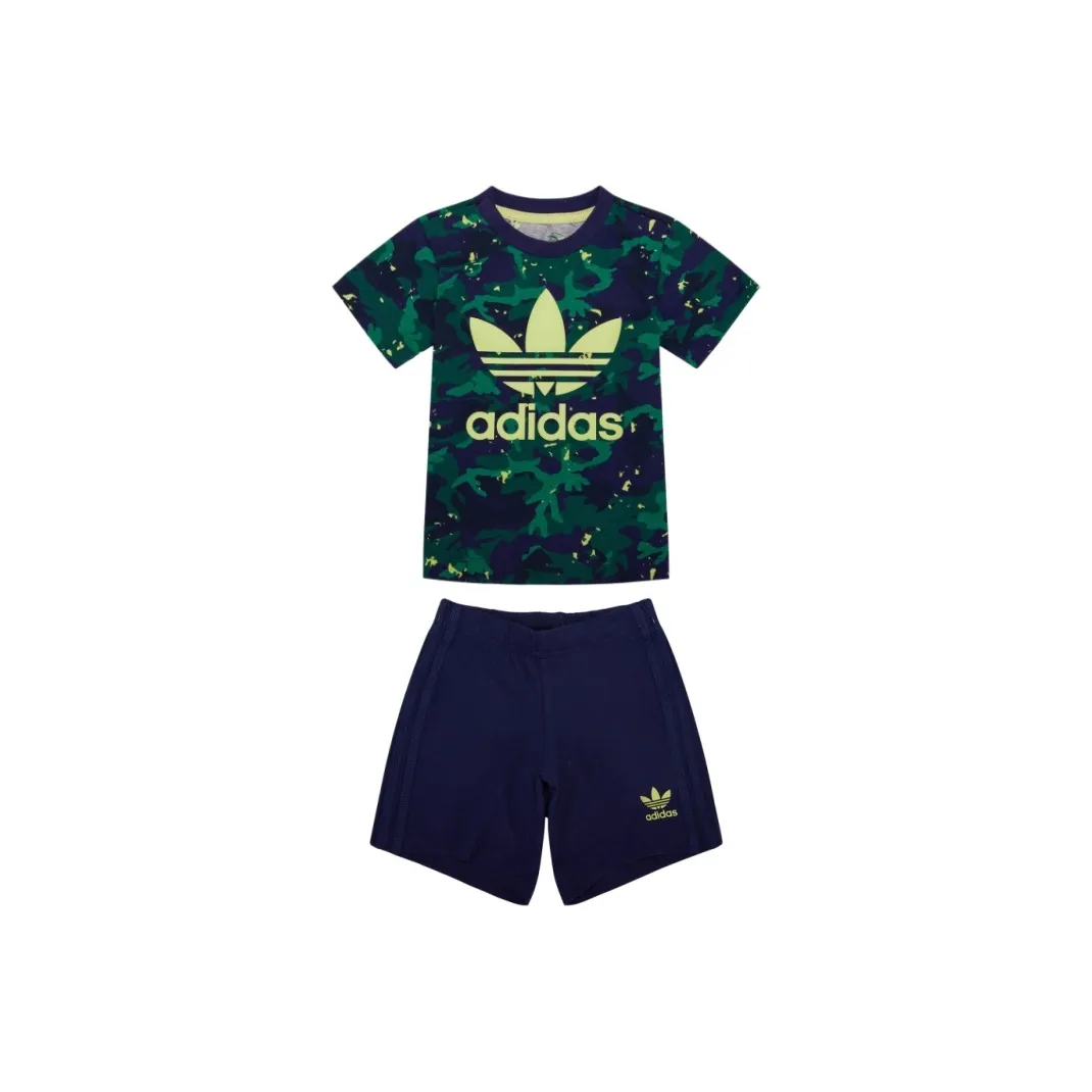 Adidas Originals Повседневная спортивная одежда SHORT TEE SET для малышей и детей дошкольного возраста