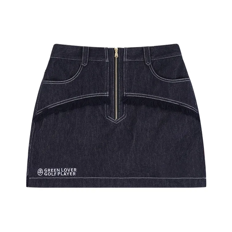 CASTELBAJAC Джинсовые короткие юбки Женские Синие