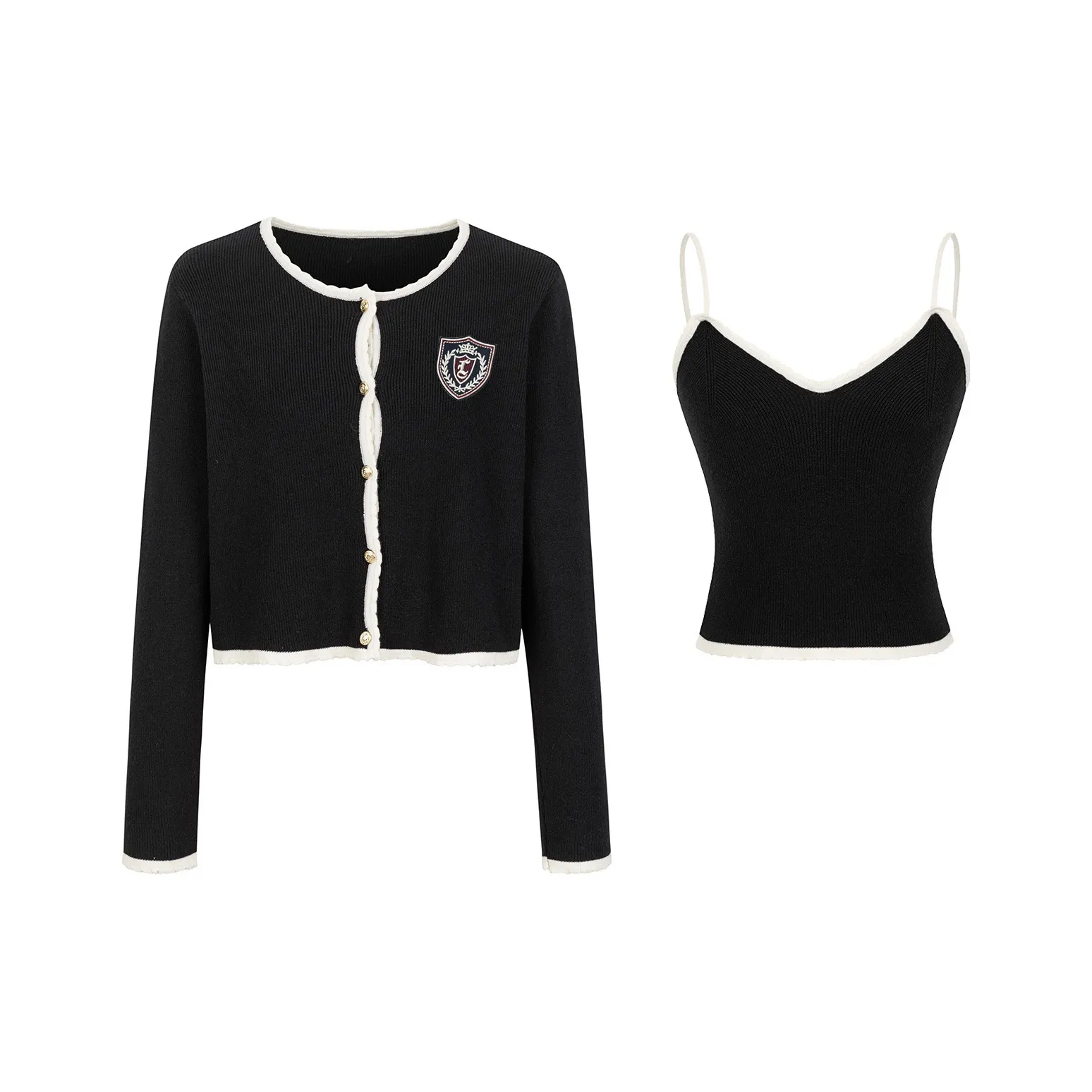 Набор: Камисоль + Кардиган + Значок Женская Униформа