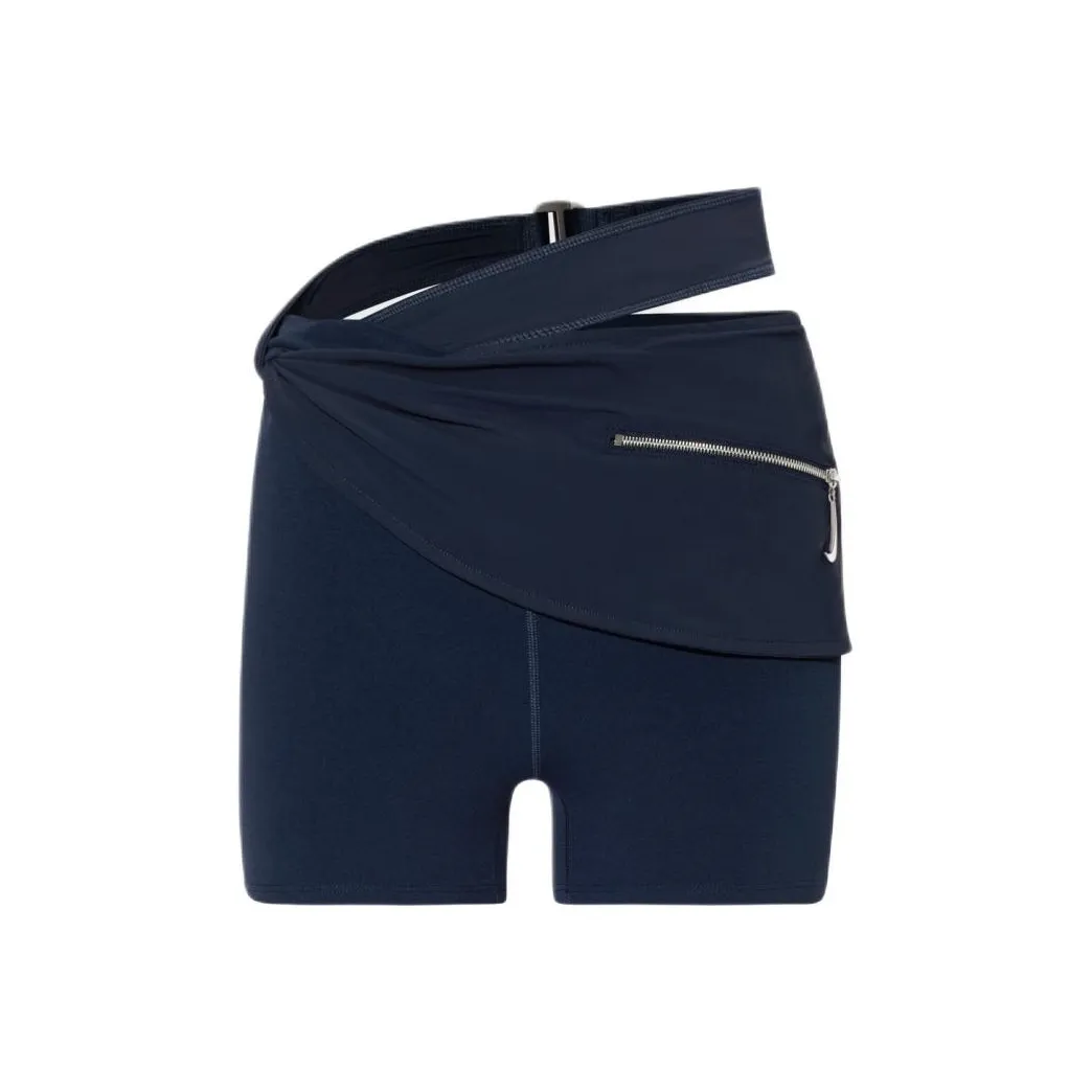 Jacquemus X Nike Drapped Bike Shorts Dark Obsidian