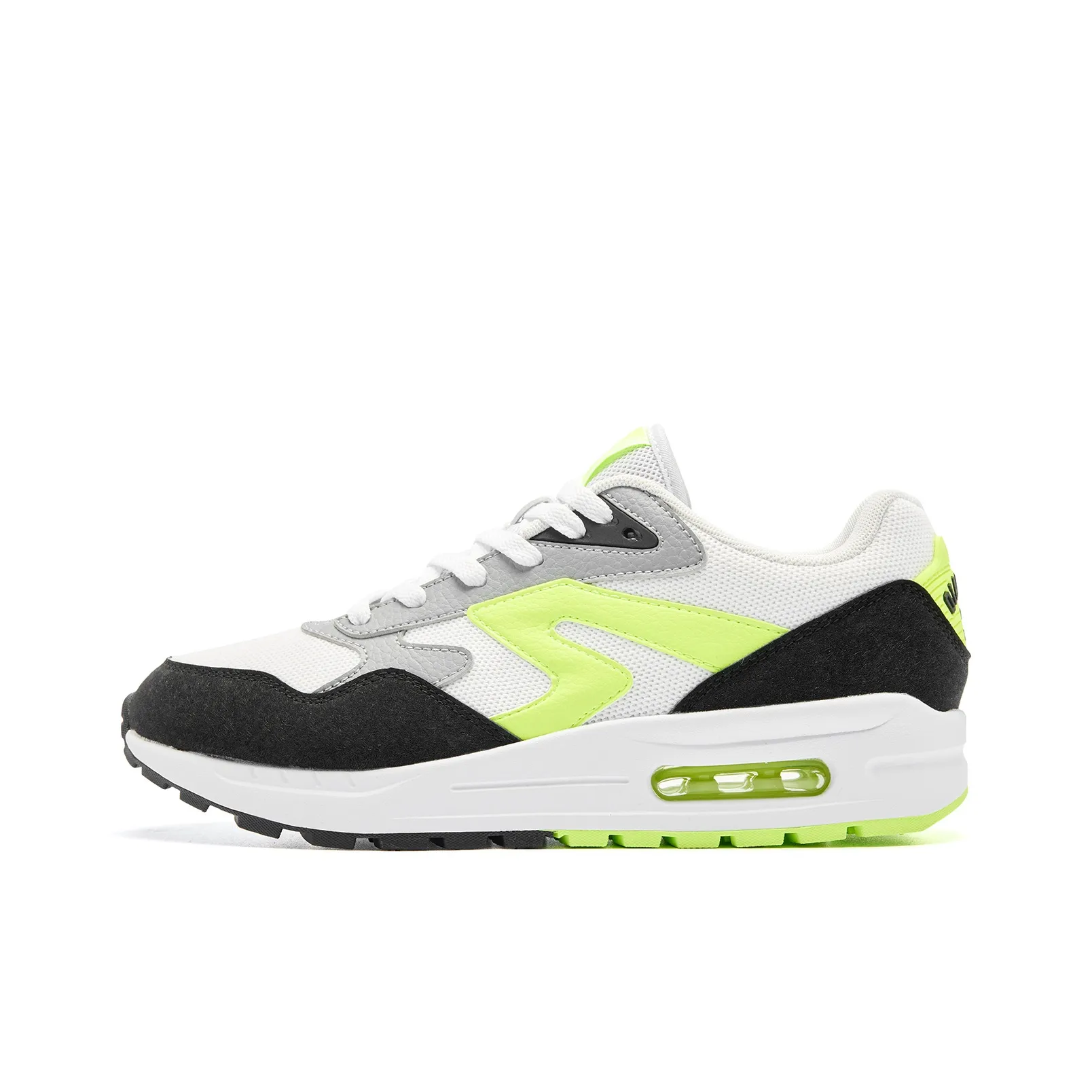 QIAODAN Anti Slip Wear Resistant Low Top Casual Shoes Men's jordan Cat White Glow Yellow