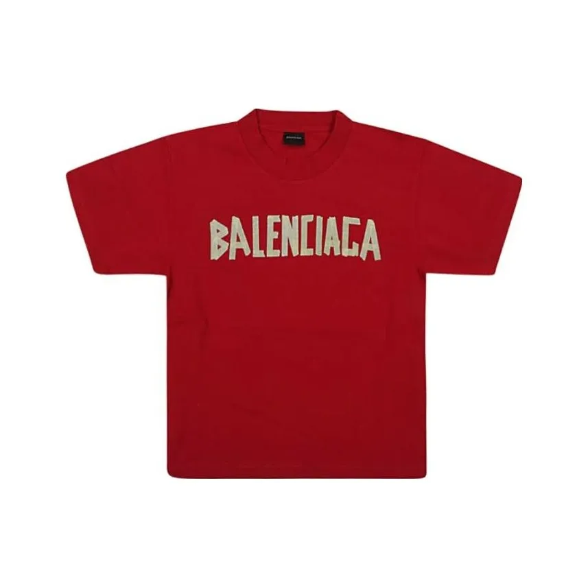 Balenciaga T-Shirt SS23 Стандартный крой Красный Детский