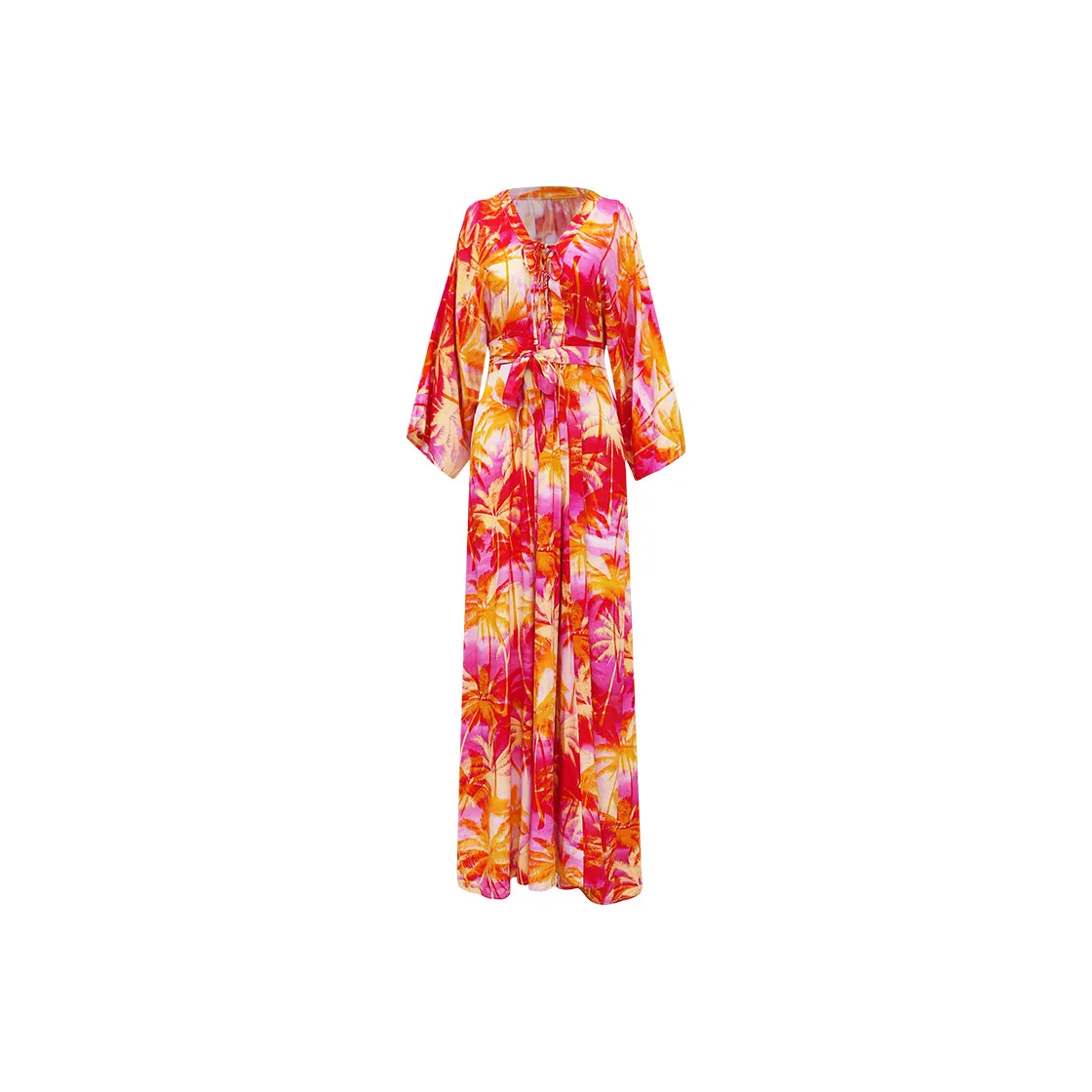 BALNEAIRE Длинное платье с длинными рукавами женское светящийся на воде кокосовый зеленый серия Grove