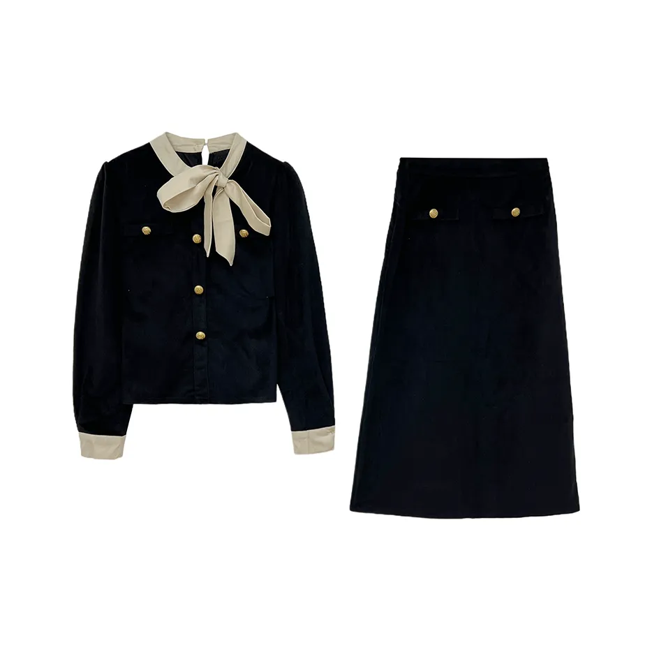 Icicofficial Комплект с юбкой Женские Черный