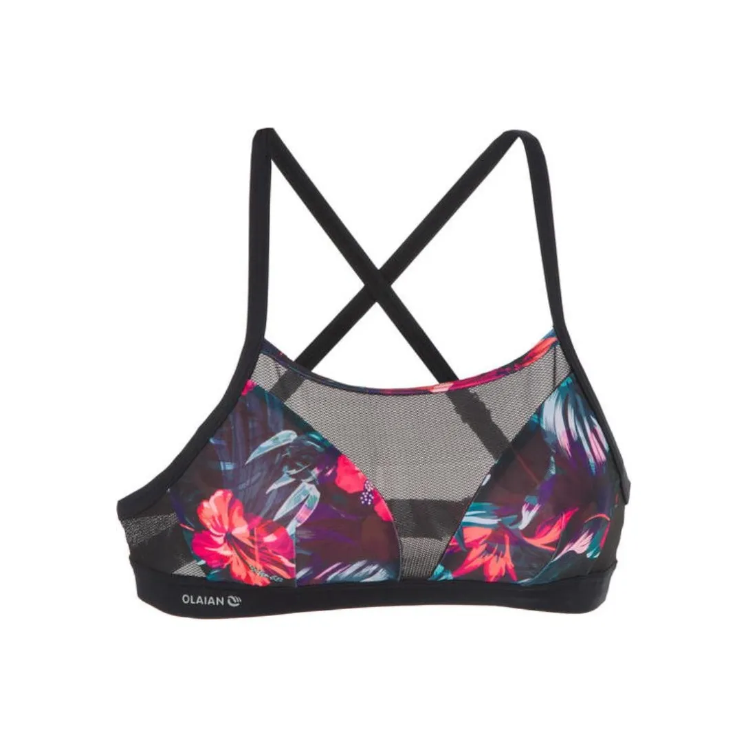 DECATHLON Двухкомпонентный купальник женский черный