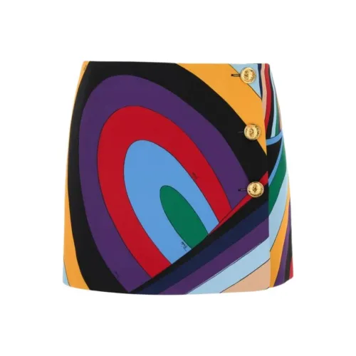 EMILIO PUCCI Многоцветные Женские Повседневные Короткие Юбки