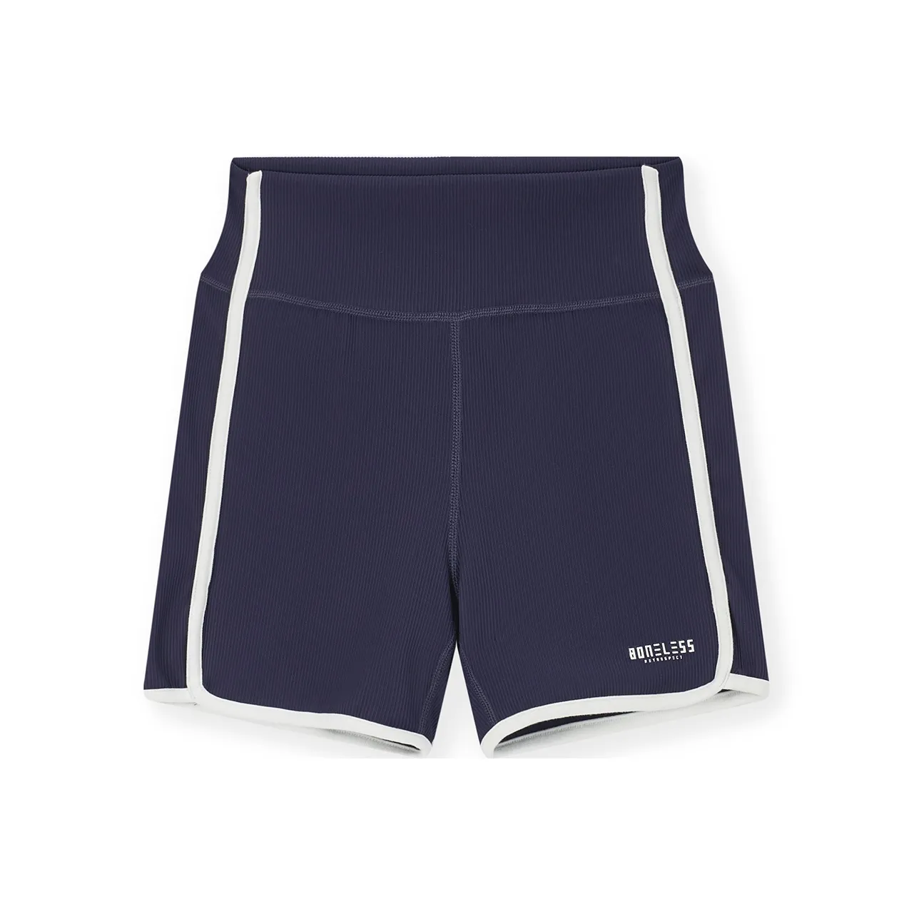 Безшовный крой, темно-синий, женские спортивные шорты