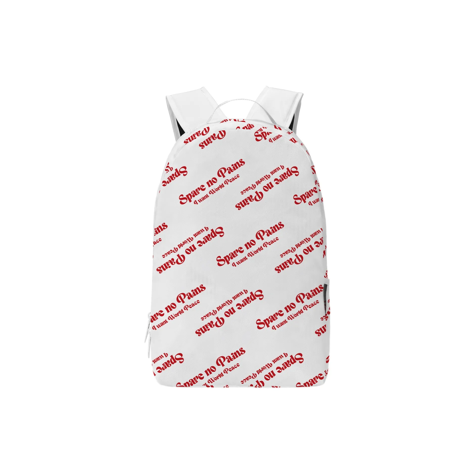 TURN UP Polyester Backpack Regular Unisex White