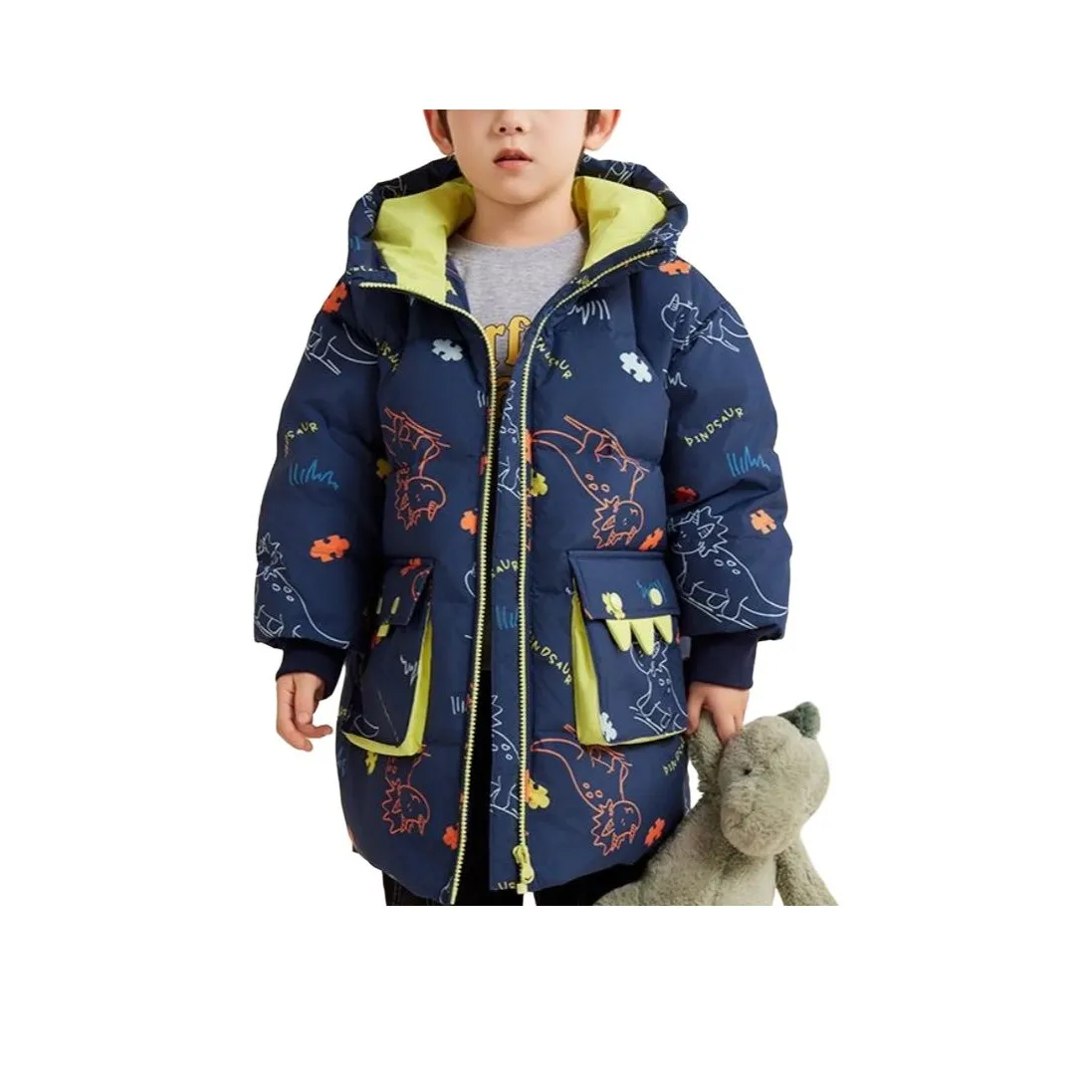 YAYA Пуховик Темно-синий Синий Дети Возраст 3-7 Лет