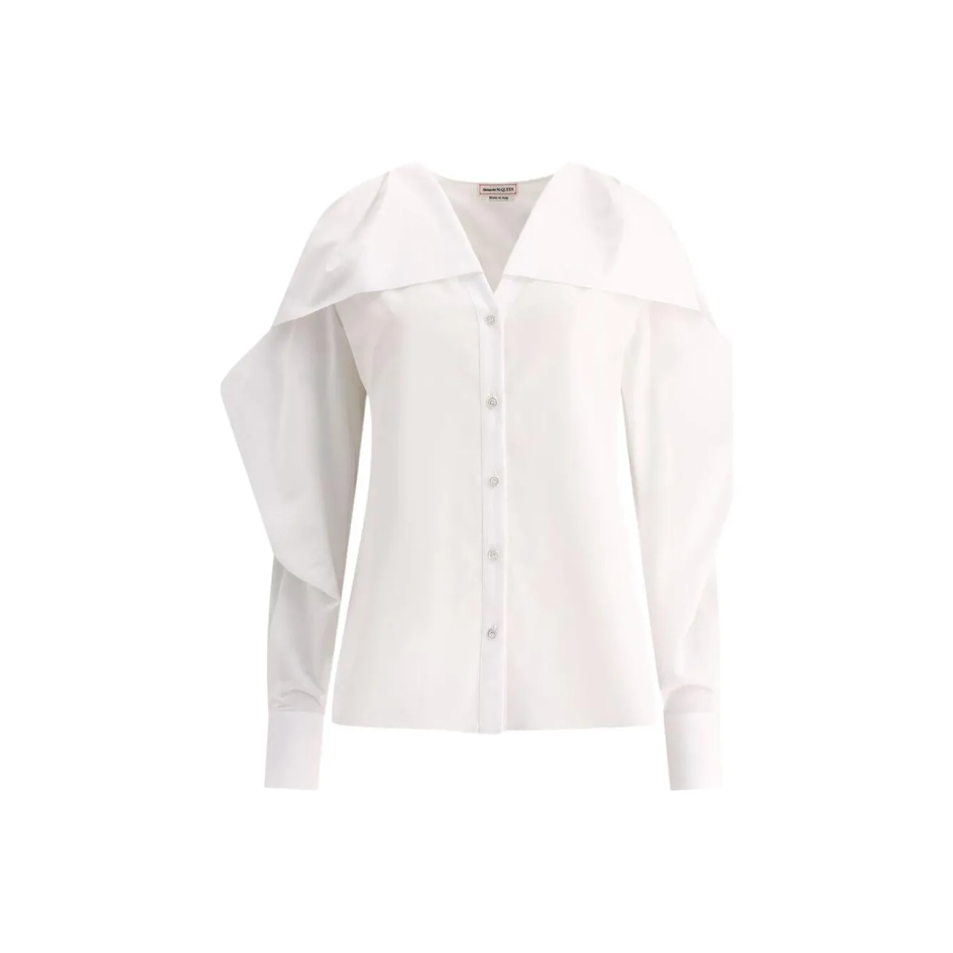 Alexander McQueen Ruffled V Neck Shirt