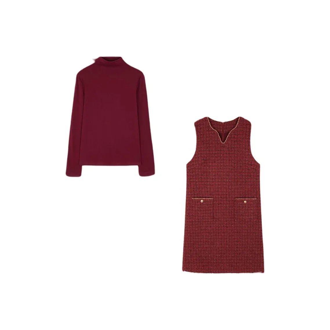 IHIMI Комплект с юбкой Женские Счастливый красный