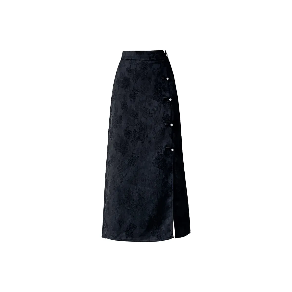 Karennu Casual Long Skirts Women's Black