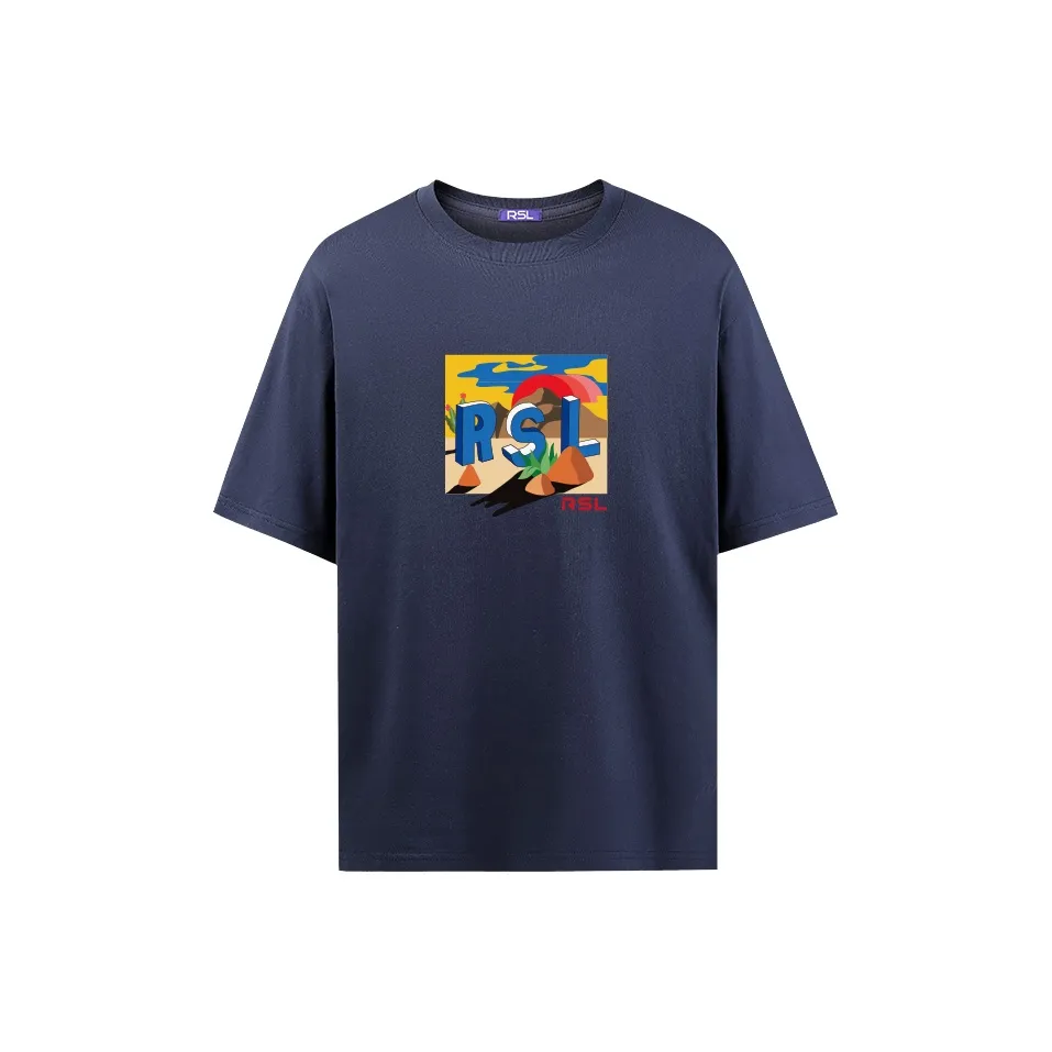 Homme Plissé Issey Miyake round-neck T-shirt Schwarz Navy Blue