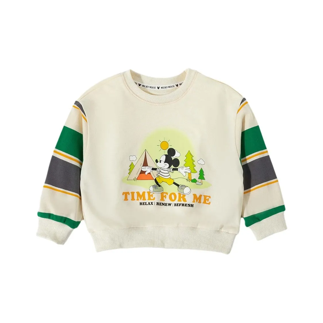 Disney Толстовка Mickey Series Абрикосовый Белый Зеленый Дети Возраст 3-7 лет
