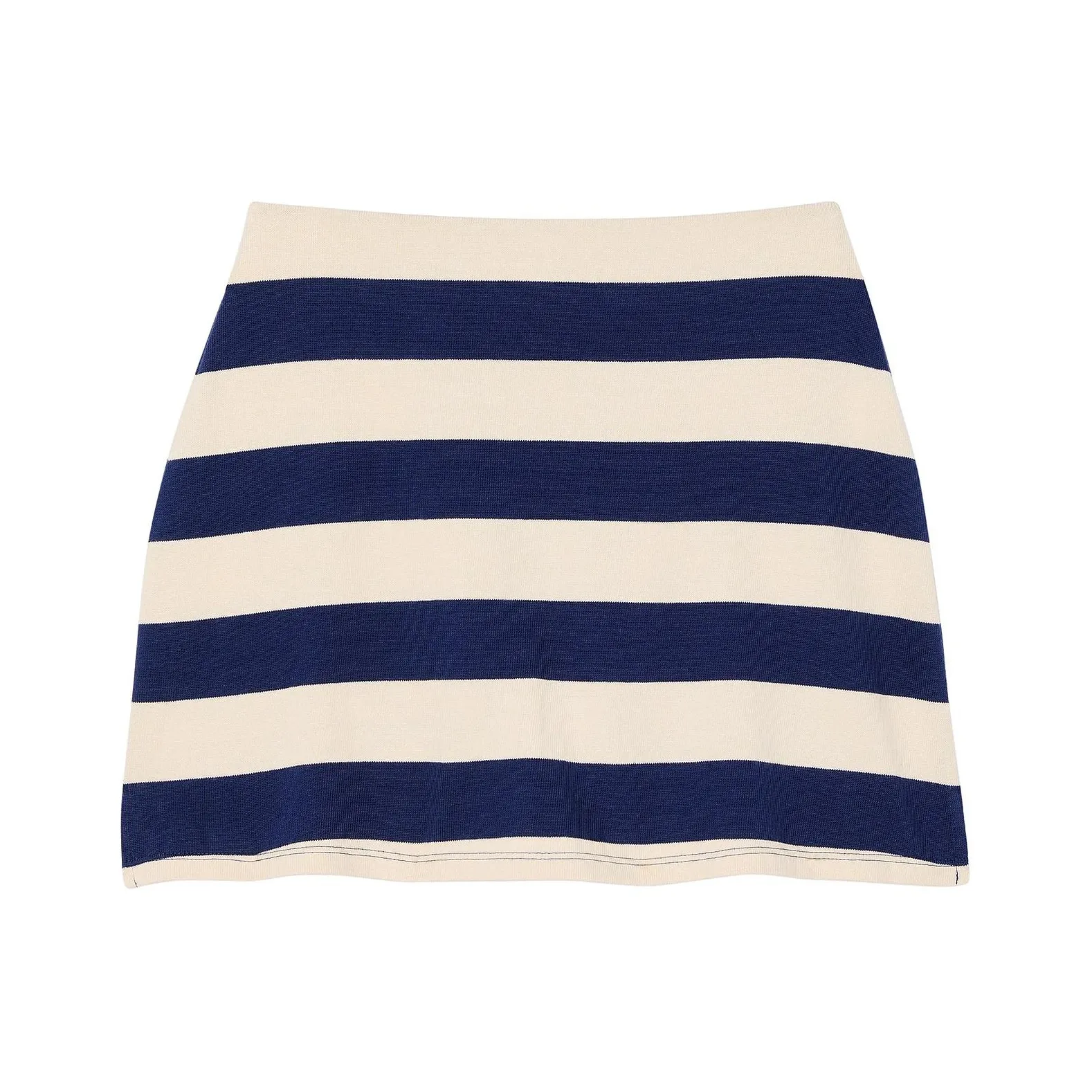 Victoria's Secret Розовый Регби Mini Skirt Полуночный синий Stripe Повседневные короткие юбки Женские Полночь Морские Полосы