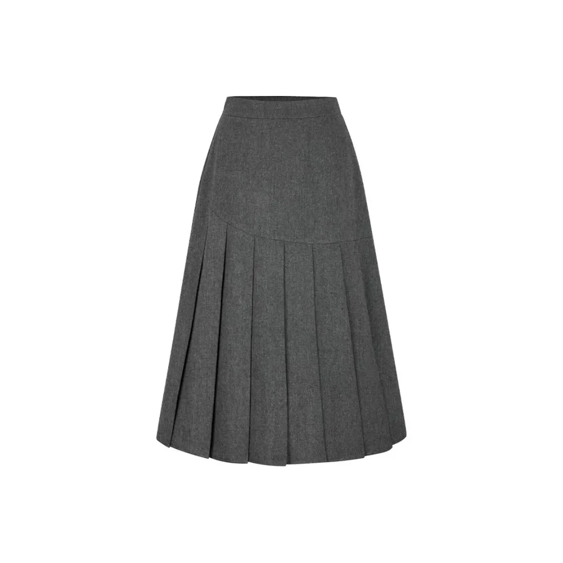 IHIMI Повседневный Длинный Юбка Женская Темно-Серый